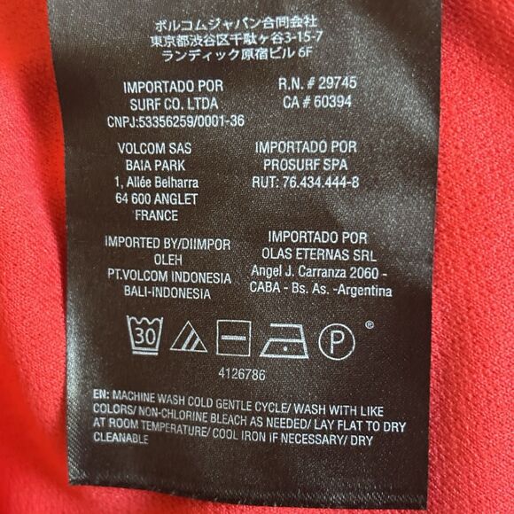 Volcom Le Fresh Mini Swing Dress Womens Orange Y2K Scoop Neck Size Small Party - Picture 13 of 13